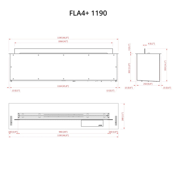 FLA4+ 1190 - Automatischer Bioethanol Brenner