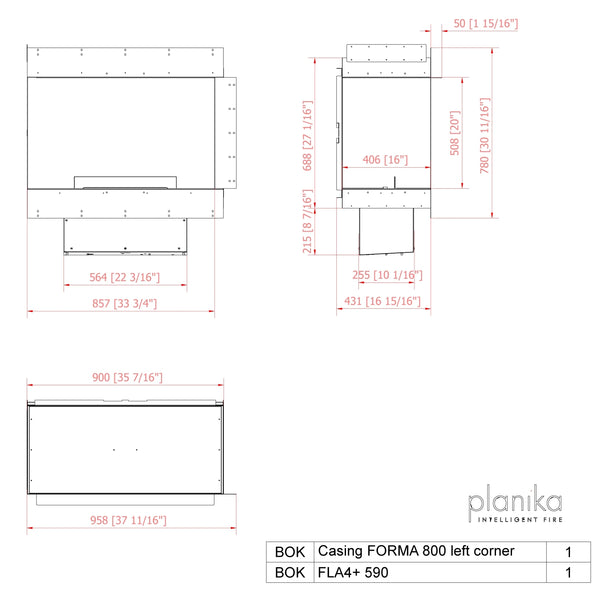 Forma 800 Ecke Links