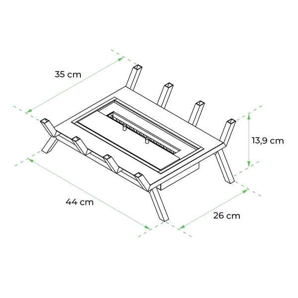 Grate M - 40 cm freistehender Einsatz