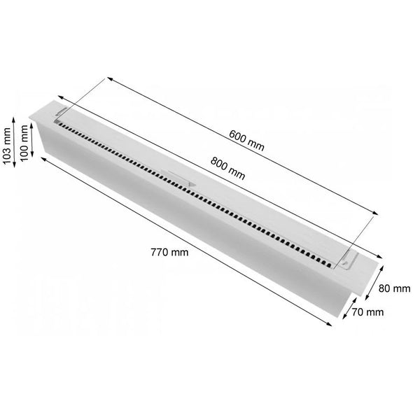 80 cm Slimline Brenner
