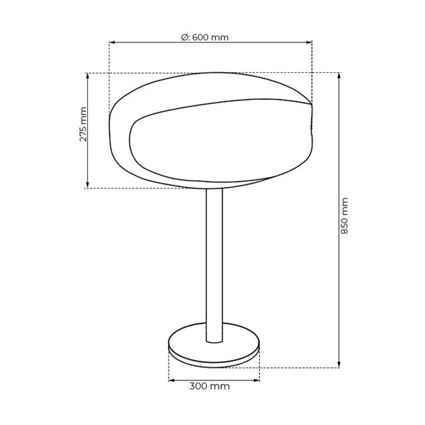 UFO-60 Onyx Bio-Standkamin - Stahl