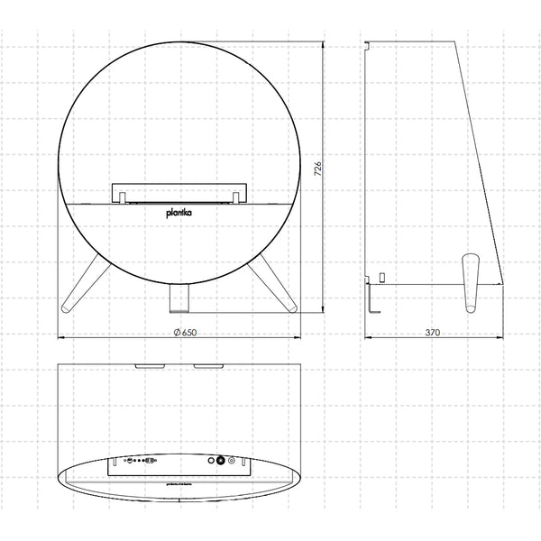 Bubble Stand-Kamin