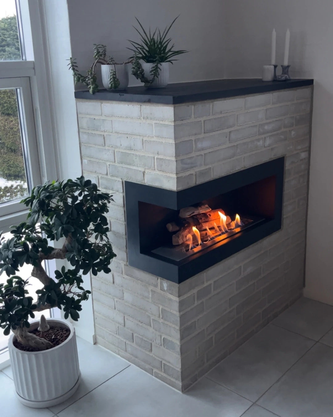 Eckkamin 85 cm - Links