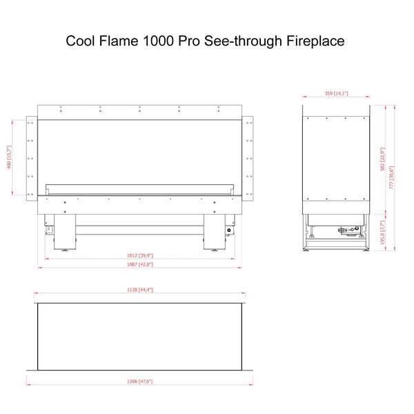 Cool Flame 1000 Raumteiler