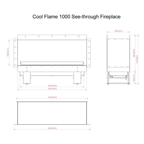 Cool Flame 1000 Raumteiler