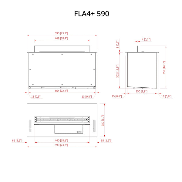 FLA4+ 590 - Automatischer Bioethanol Brenner
