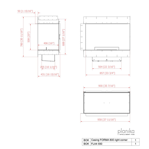 Forma 800 Ecke Rechts