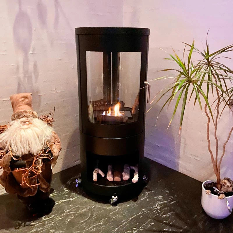 Columbus Ethanol Kamin mit 360-Grad Flammensicht