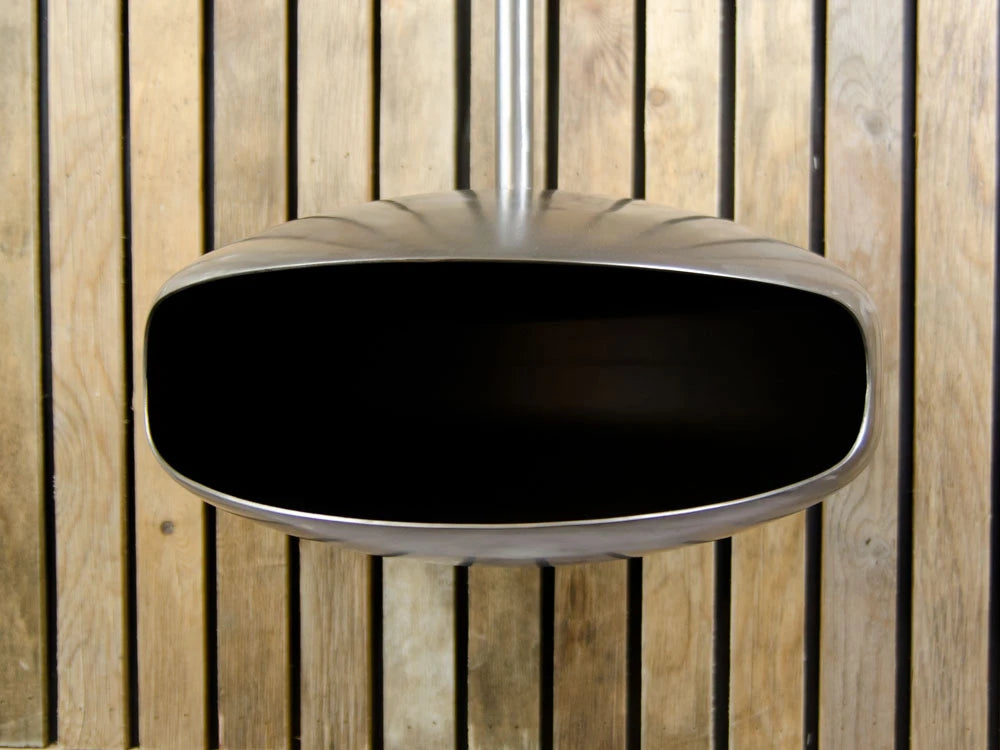 Hein and Haugaard UFO-50 Round, high-flame bio fireplace in steel