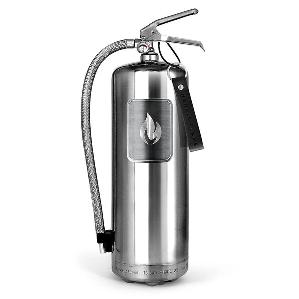 Stahl-Feuerlöscher 6 kg - Polierter Stahl
