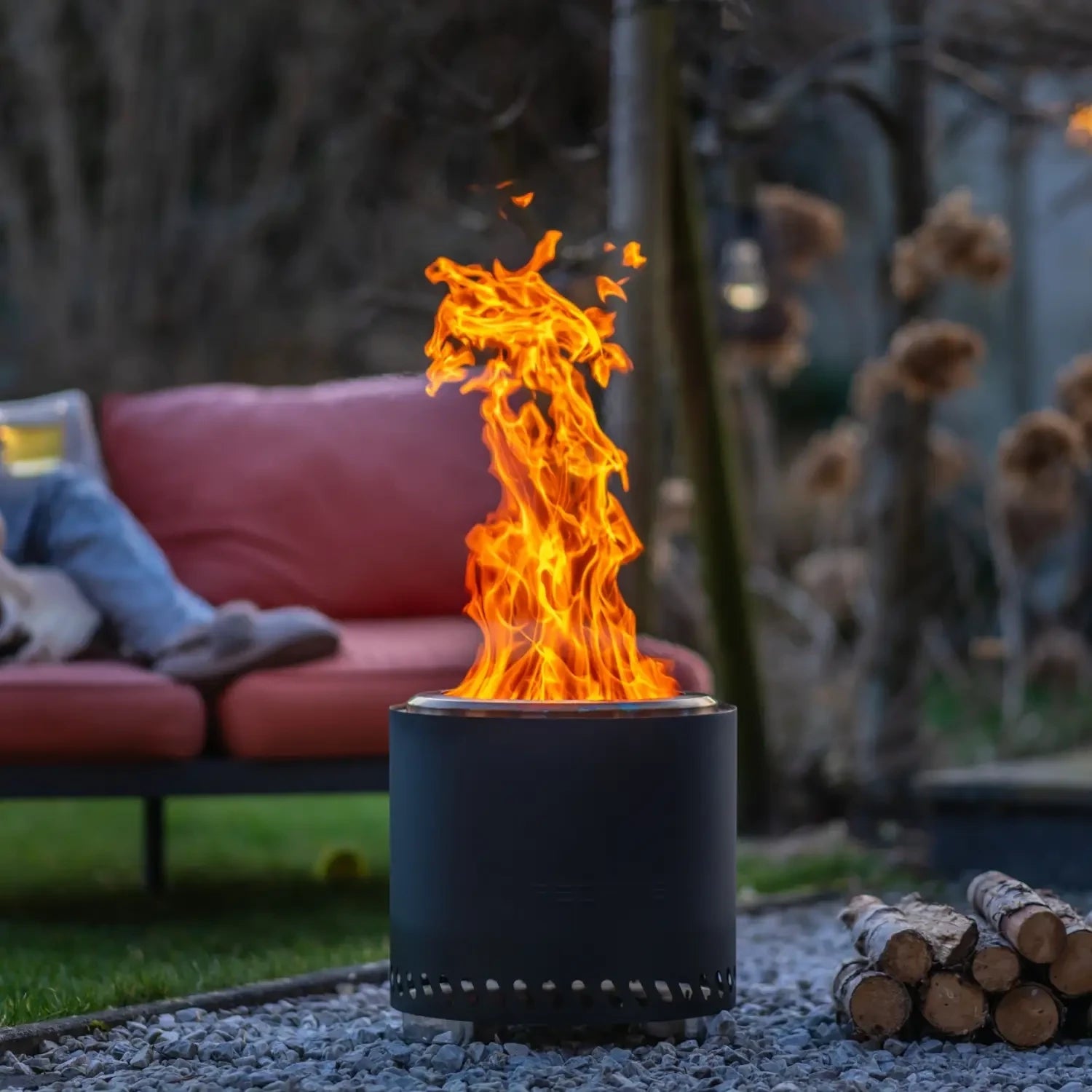 Volcano Pellet Feuerstelle, Groß – Mattschwarz