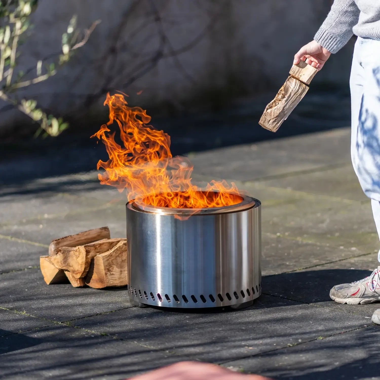 Volcano Pellet Feuerstelle Extra Groß – Edelstahl