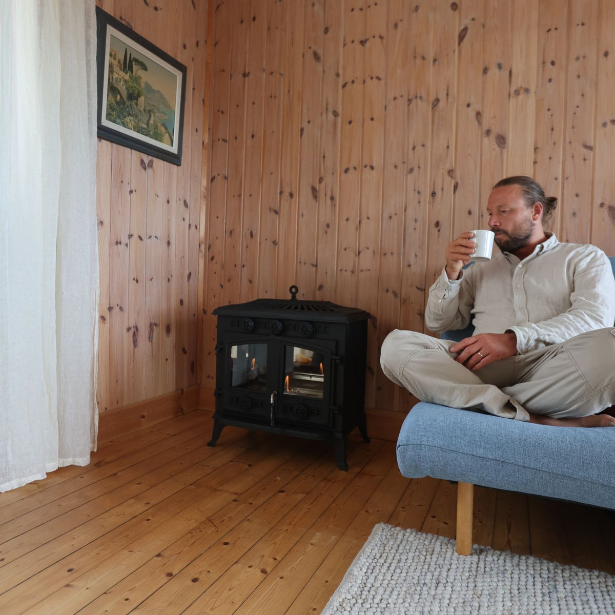 Spitsbergen - Bioethanol Kamin aus Gusseisen