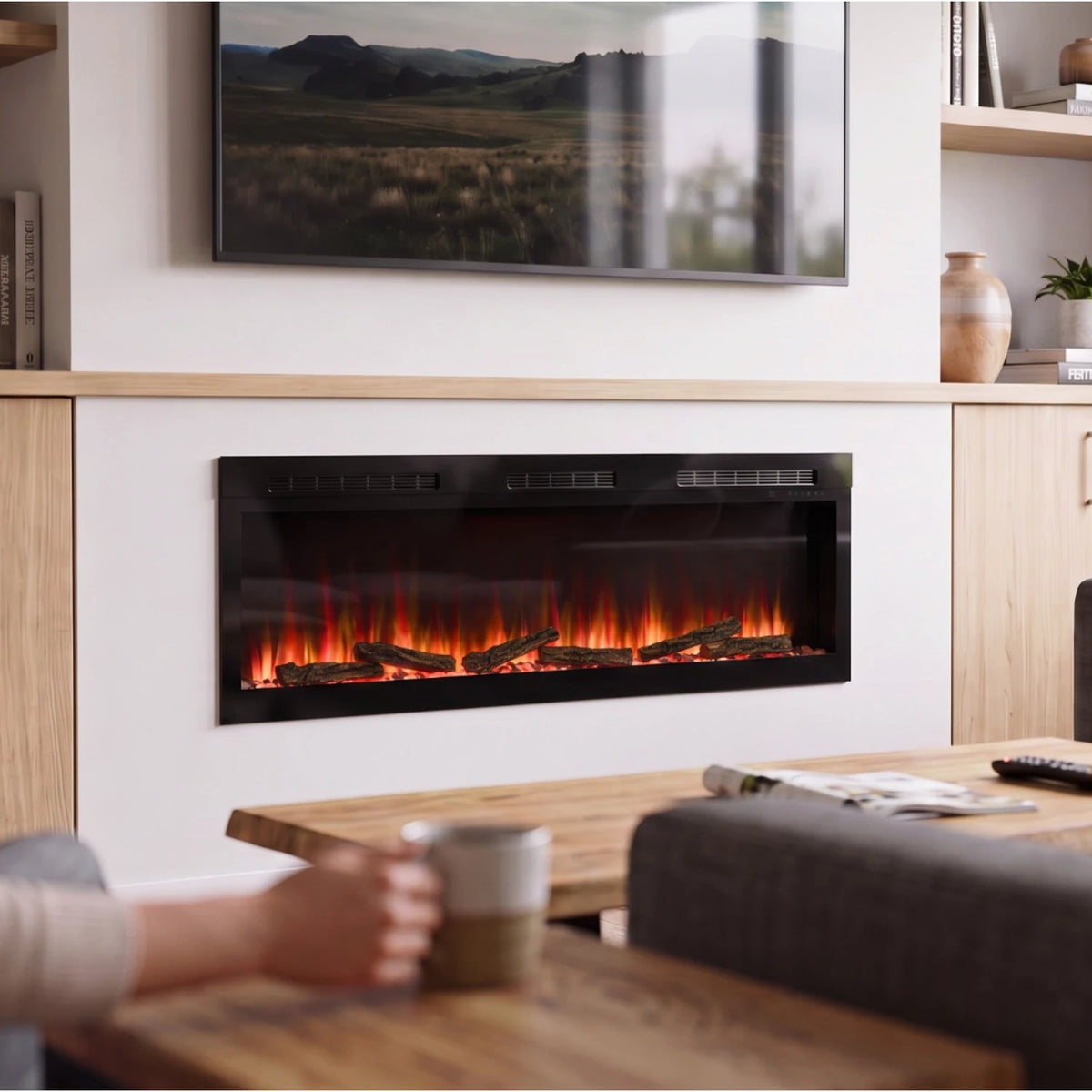 Sense 60 Elektrokamin – Einbau- oder Wandmontage