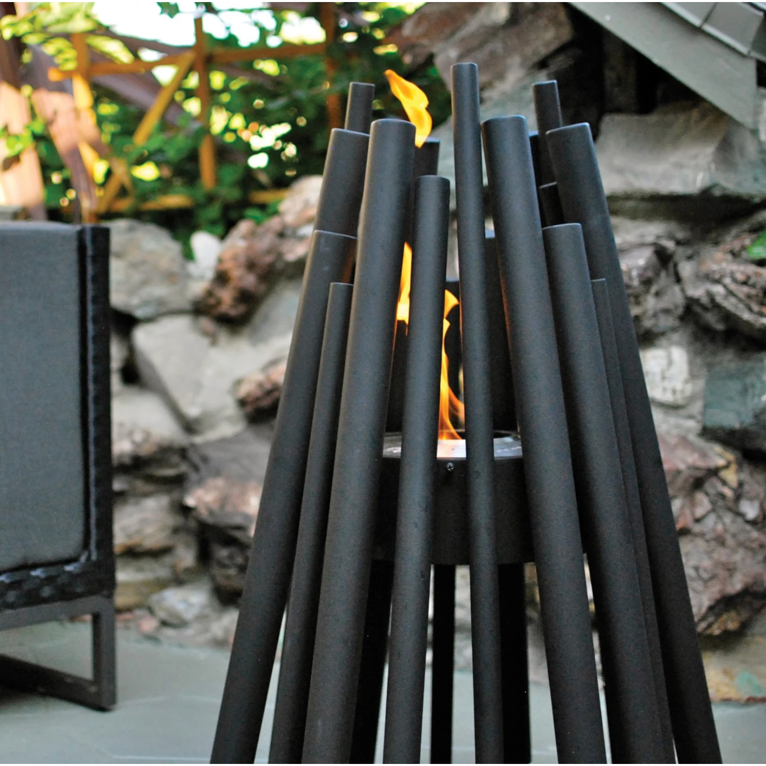 Stix Outdoor - Black Bioethanol Fireplace