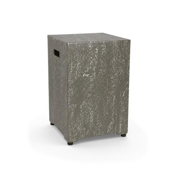 Enclosure Square Dark Travertine – Gasflaschenabdeckung
