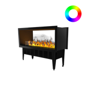 Incanto 1000 ST Multicolour Durchsichtiger Wasserdampfkamin