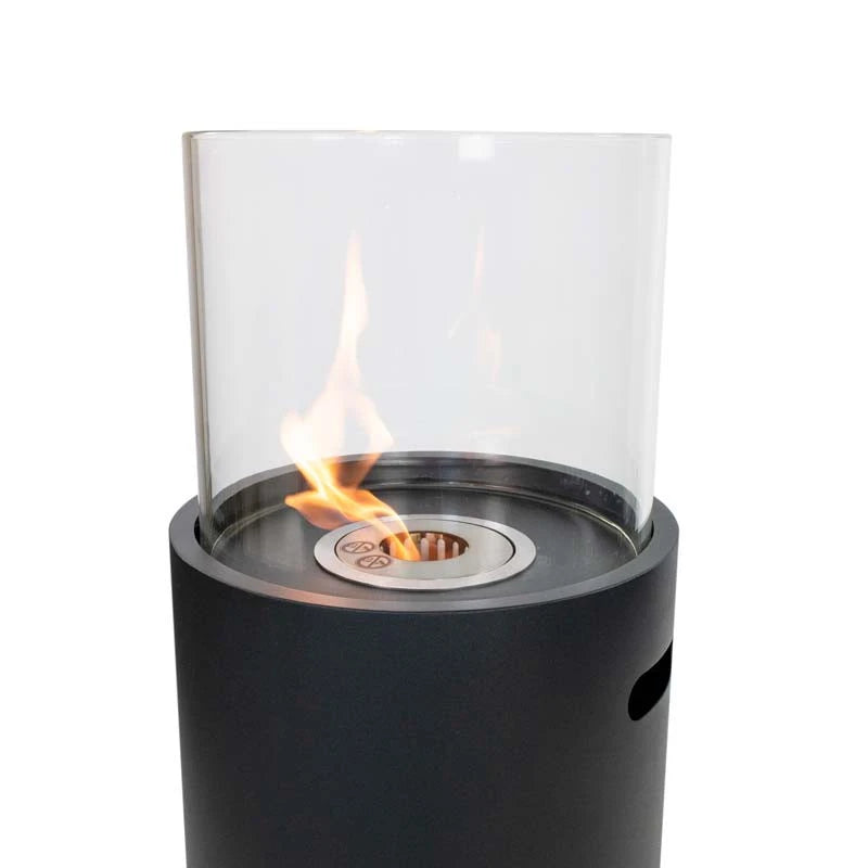 Freistehender Outdoor Kamin - Schwarz