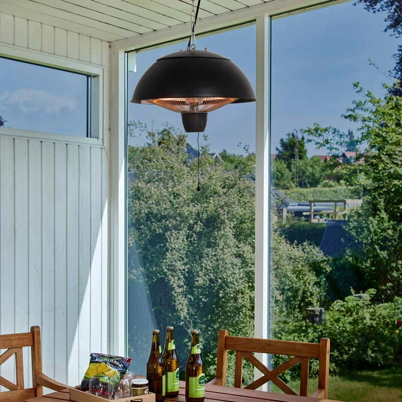 Terrassenheizung hängendes 600/1500 W, Ø42 cm