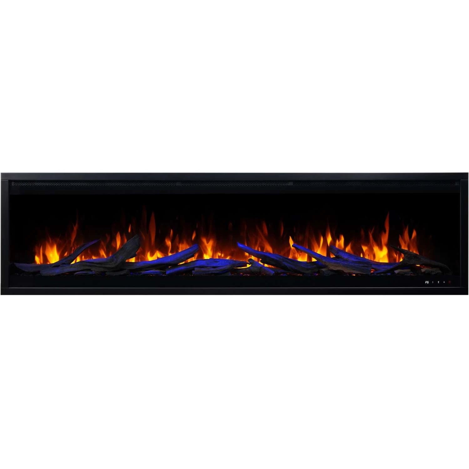 Royal Pro Wandmontierter Elektrokamin - Schwarz - 180 cm