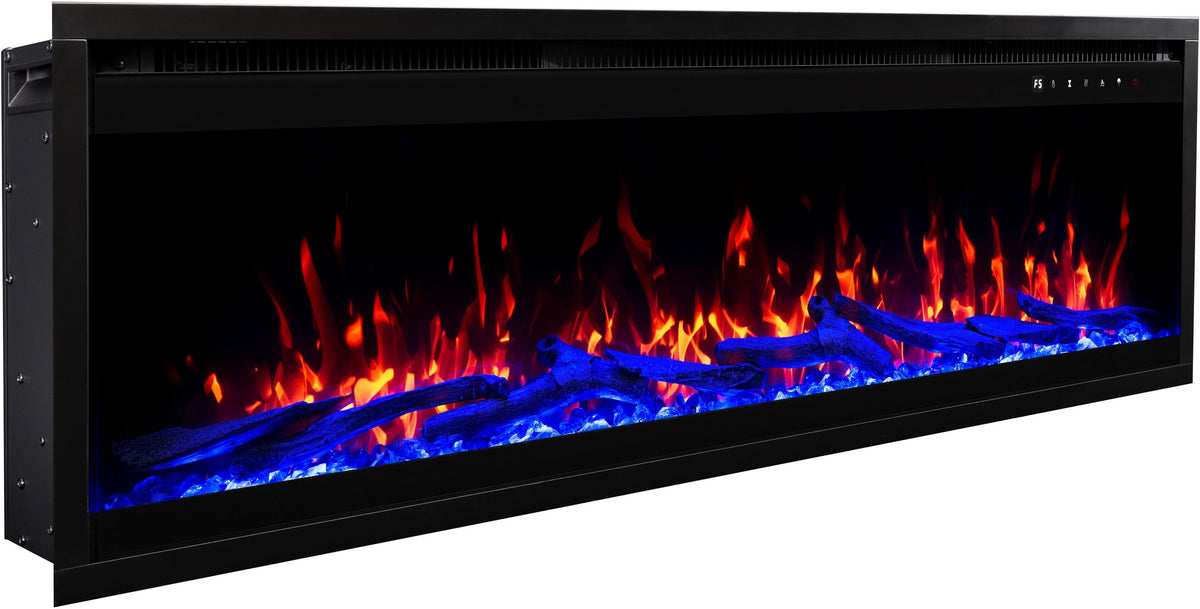 Royal Pro Wandmontierter Elektrokamin - Schwarz - 180 cm