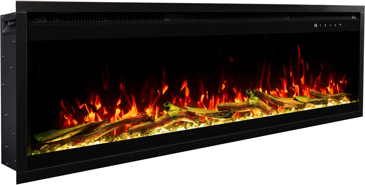 Royal Pro Wandmontierter Elektrokamin - Schwarz - 180 cm