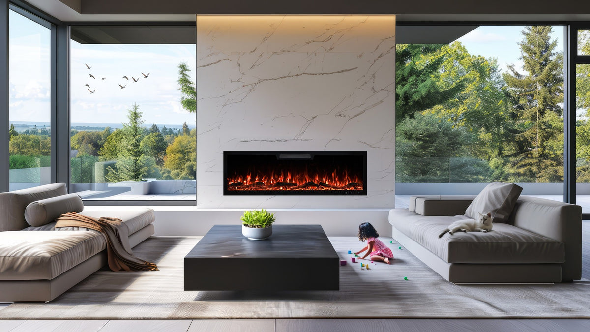Aflamo Elite 213,3 cm Elektrischer Kamin