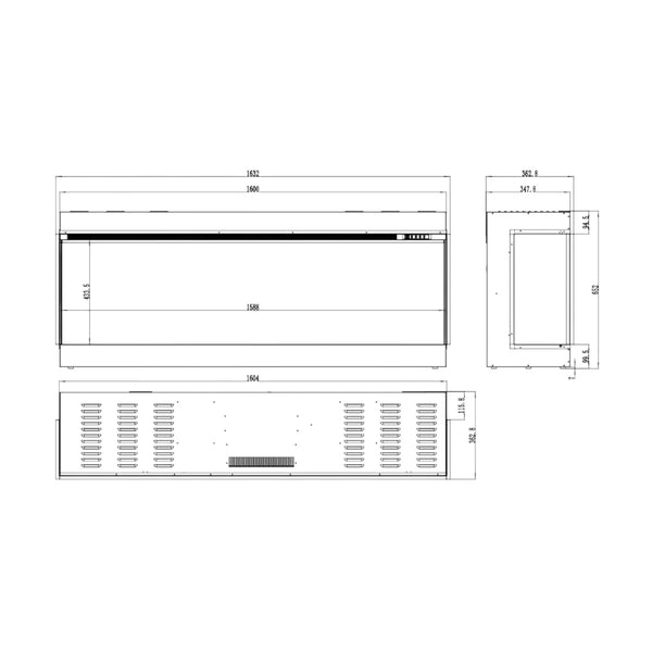 Aflamo Superb 3D 160 Elektrisches Kamin
