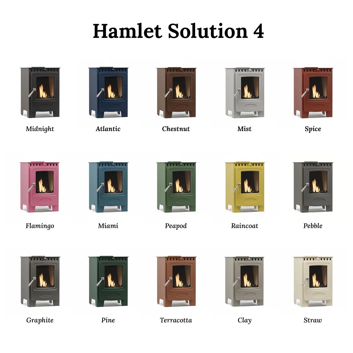 Hamlet Solution 4 Atlantic Blue – Freistehender Ethanol Kaminofen