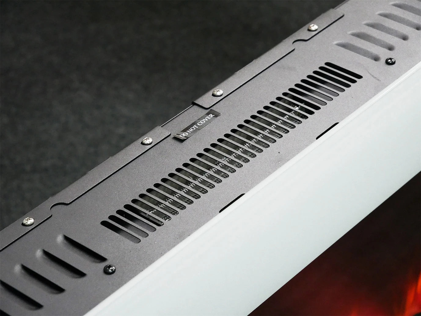Azurite 127 cm -  Elektro Wandkamin Weiß