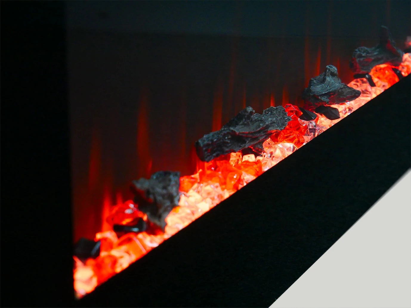 Azurite 91 cm - Elektro Wandkamin Schwarz