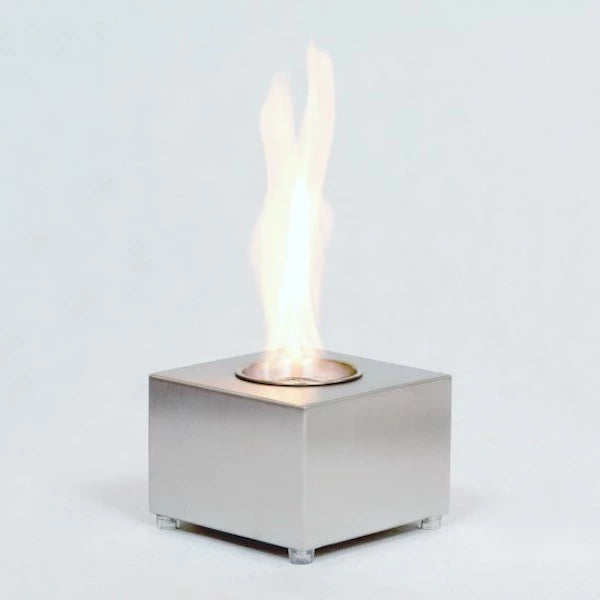 Cube Tischkamin - Edelstahl