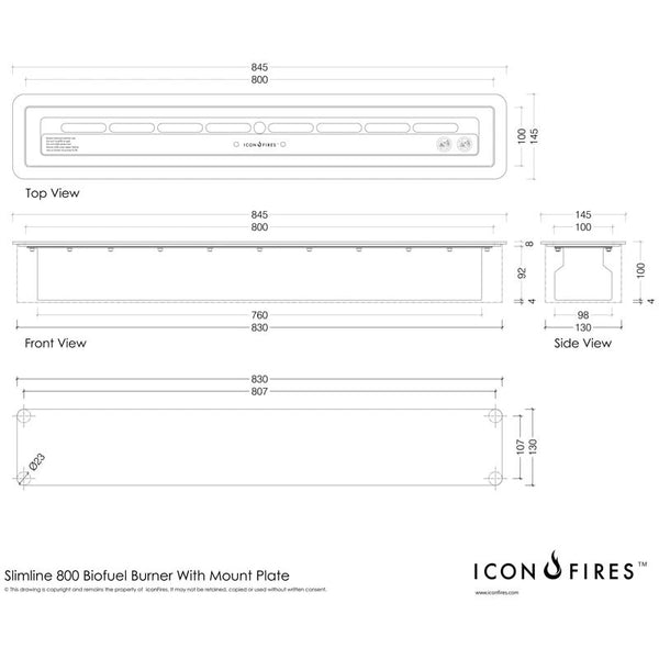 Icon Slimline 800 Brenner