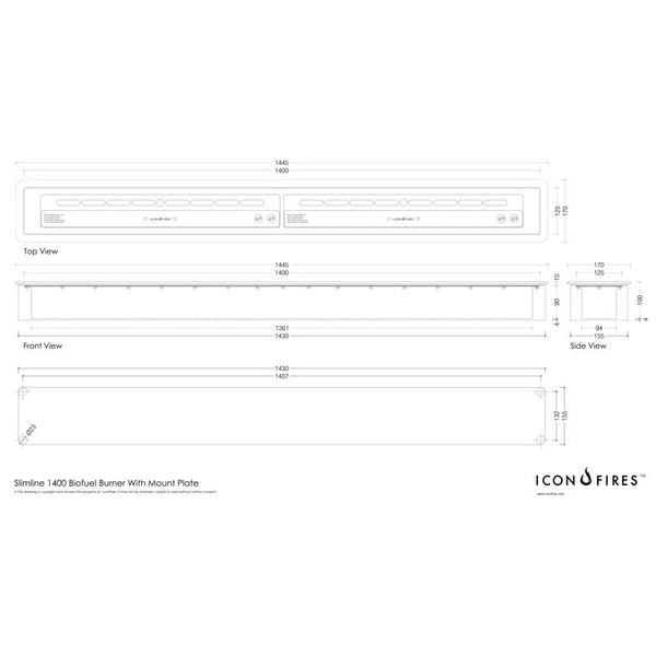 Icon Slimline 1400 Brenner
