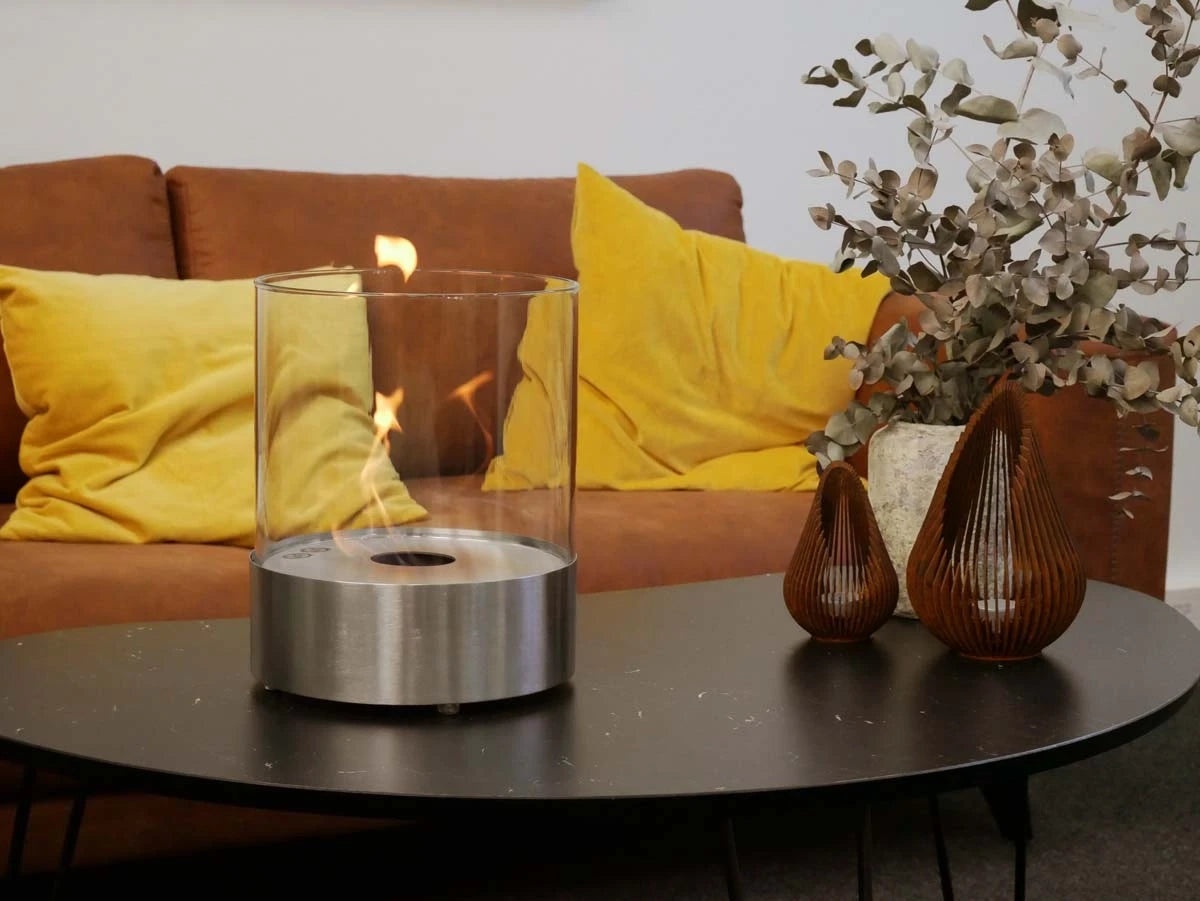 Southwark Runder Tisch-Bioethanol-Kamin - Stahl