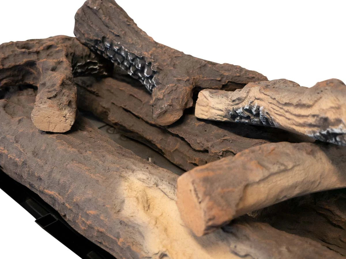 Grate L - Brenner Rost mit Keramikholz