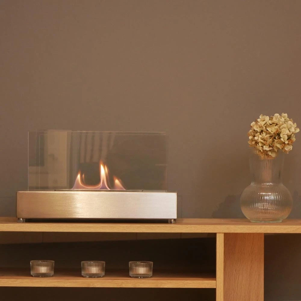 Lambeth Tisch-Bioethanol-Kamin - Stahl