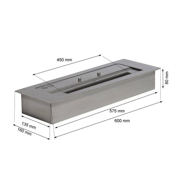 60 cm Superior Ethanol Brenner - 3,5 Liter