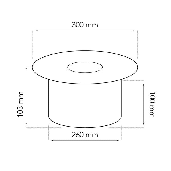 Ø26 cm runder Ethanol Brenner - 5 Liter
