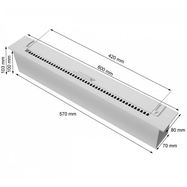 60 cm Slimline Brenner