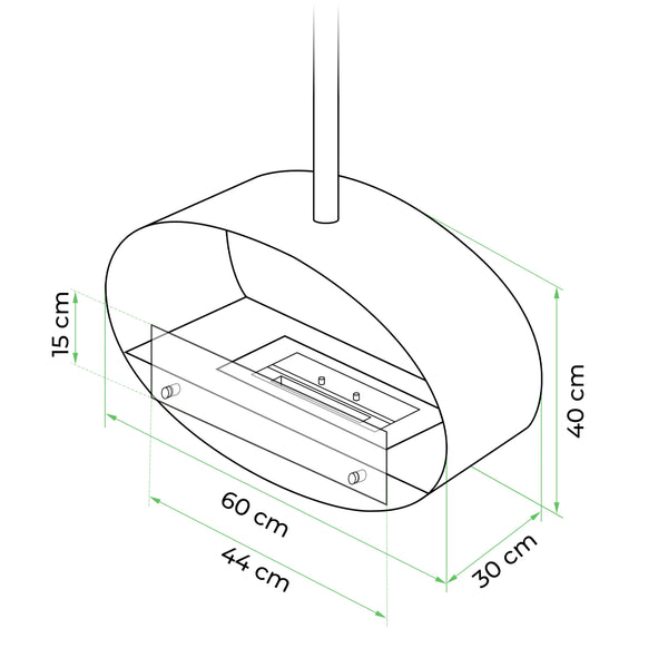 Halifax Stahl - 60 cm