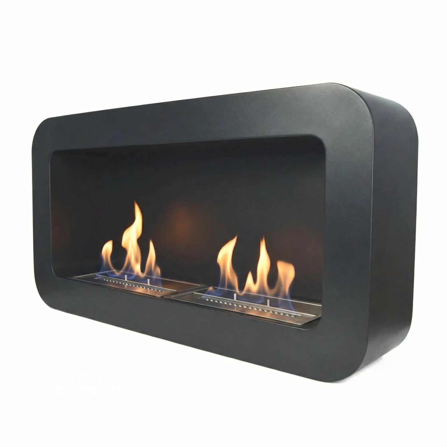 Stilvoller Bio-Kamin in Schwarz