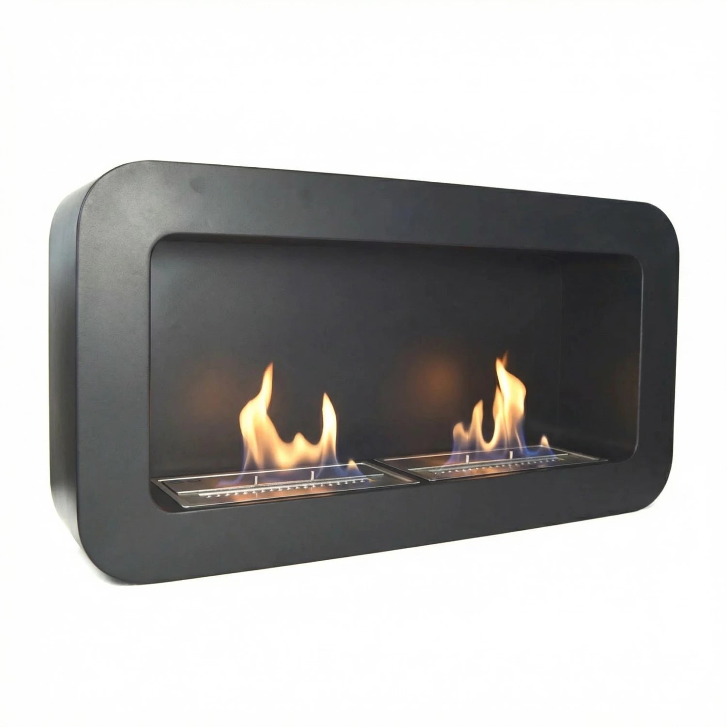 Stilvoller Bio-Kamin in Schwarz