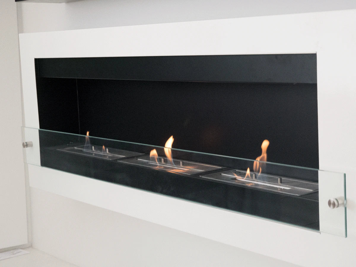 Großer Bio-Wandkamin - Weiß