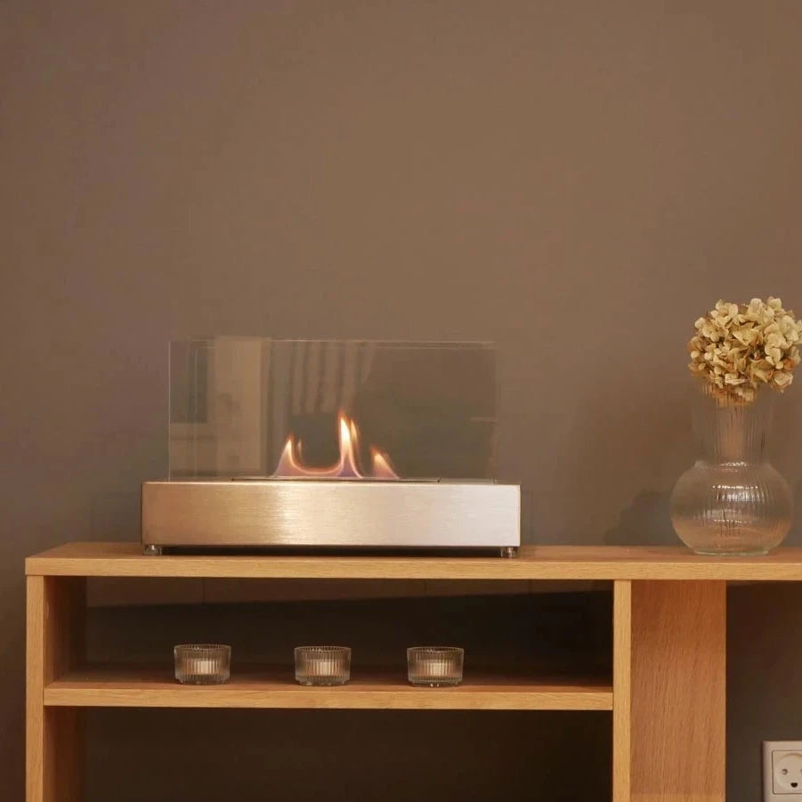 Lambeth Tisch-Bioethanol-Kamin - Stahl