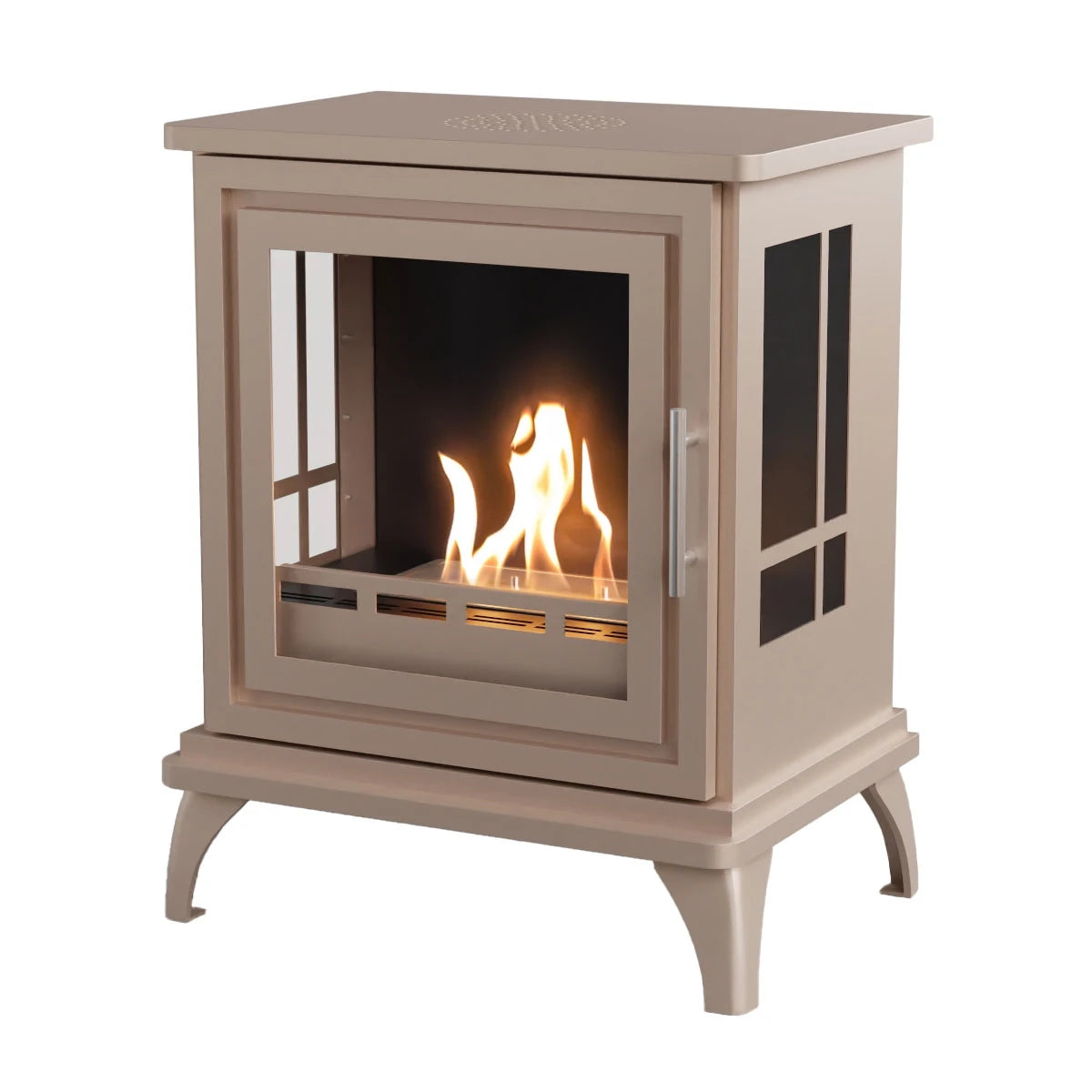 Nashville – Grau Beige Freistehender Bioethanol-Ofen