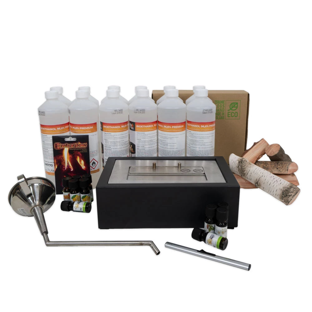Bioethanol-Kamineinsatz-Set – 30,5 cm