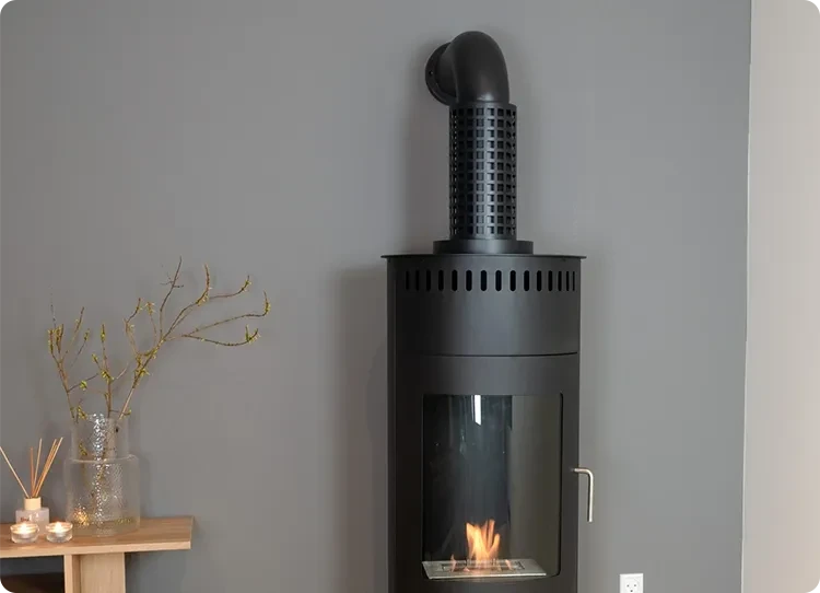 Falscher Schornstein für Bioethanol-Kamin