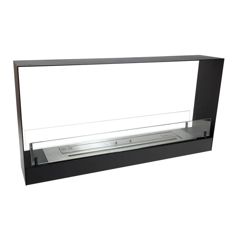 Schwarzer Bio Kamin 100 cm