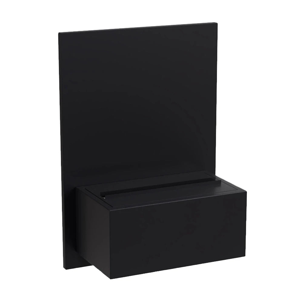 Brekke -  Wasserdampf Wandkamin Schwarz
